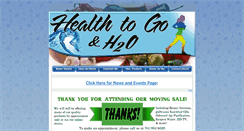 Desktop Screenshot of healthtogoh2o.com