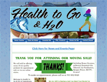 Tablet Screenshot of healthtogoh2o.com